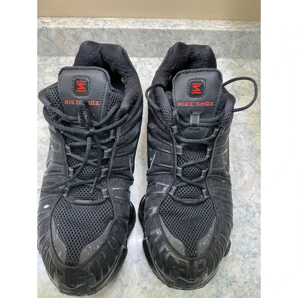 Nike Sneakers Shox TL 13 Black Triple Black AV3595-002 TPU Cage Low Top